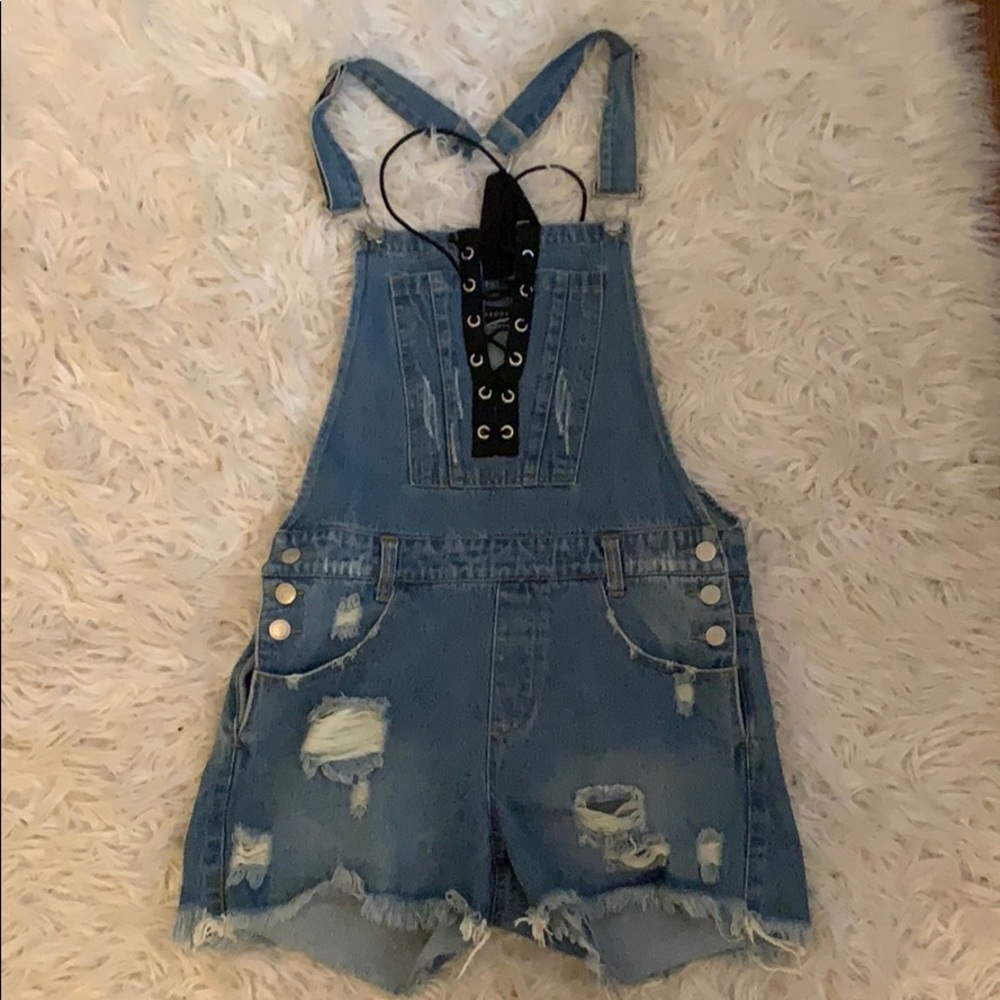 Brooklyn Karma Tie Up Overalls